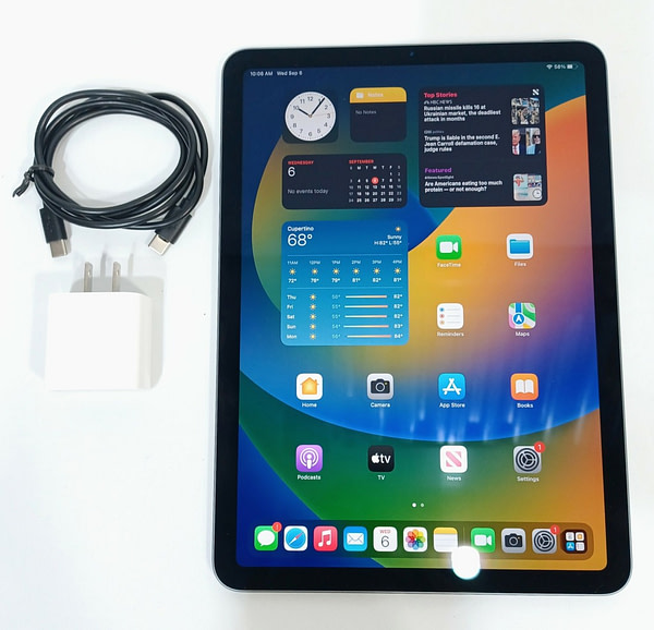 Apple iPad Air 10.9″ 4th Gen (256GB, A2316, MYFT2LL/A, Wi-Fi) Tablet Computers