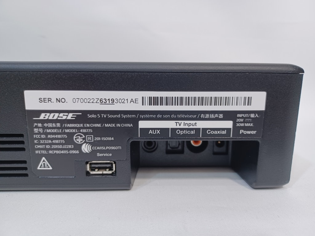 Bose Solo 5 TV Sound System (Soundbar, TV Theater, 732522-2110