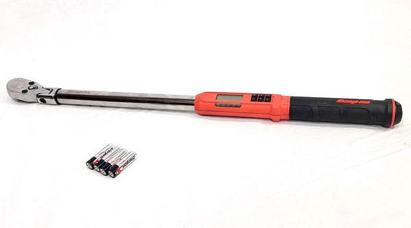 Used Snap-On ATECH3F250OB 1/2″ Drive Digital Flex-Head Torque Wrench Wrenches
