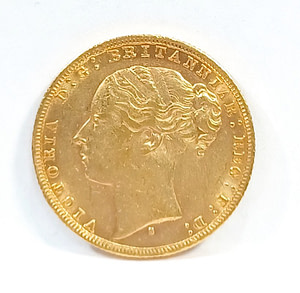 1879 22k Gold Sovereign Coin (Victoria Young Head, Sydney) Foreign Coins