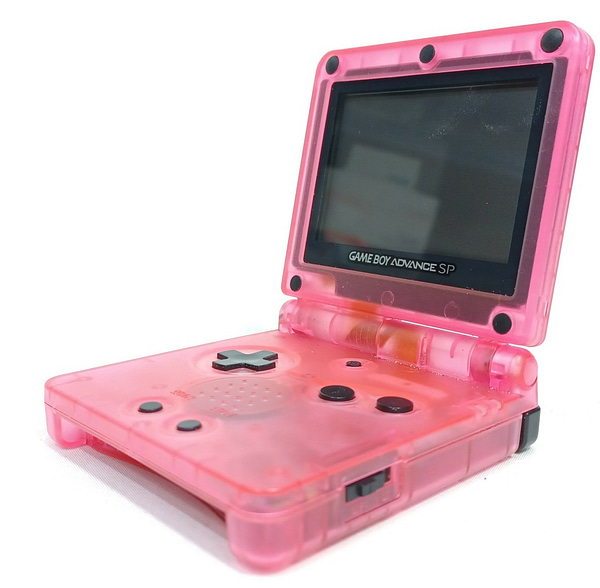 Nintendo AGS-001 Game Boy Advance SP Clear Pink Console Bundle Video Game Consoles