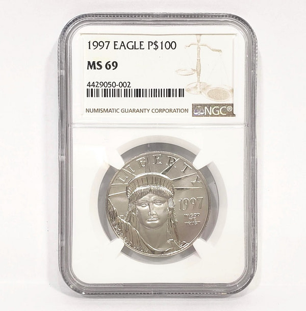 1997-P $100 1OZ Platinum Eagle NGC MS69 US Coin US Coins