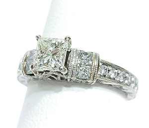 Neil Lane 14KT White Gold Princess Cut Diamond Engagement Ring Rings