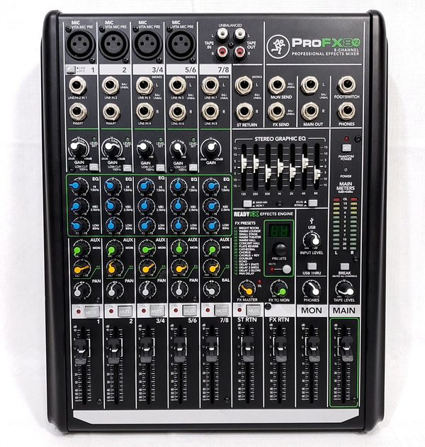 Mackie ProFX8v2 8-channel Professional Effects Mixer With USB Audio