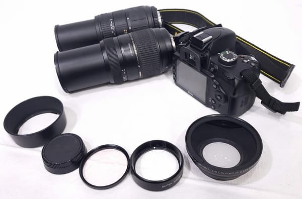 Nikon D3200 24.2MP Digital SLR Black Camera Bundle Digital Cameras